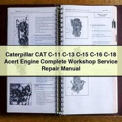 Caterpillar CAT C-11 C-13 C-15 C-16 C-18 Acert Engine Service Repair Workshop Manual PDF