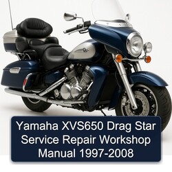 1997-2008 Yamaha XVS Models XVS650 Drag Star Service Repair Workshop Manual PDF