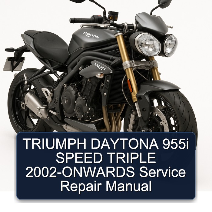 2002 Triumph Speed Triple Daytona 955I -onwards Service Repair Workshop Manual PDF