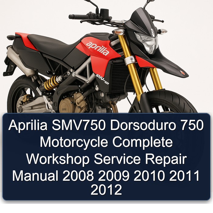 2008-2012 Aprilia SMV750 Dorsoduro 750 Motorcycle Service Repair Workshop Manual PDF