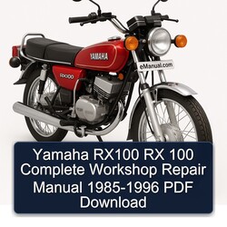 1985-1996 Yamaha RX Models RX100 100 Service Repair Workshop Manual PDF