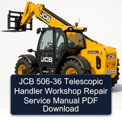 JCB 506-36 Telescopic Handler Service Repair Workshop Manual PDF