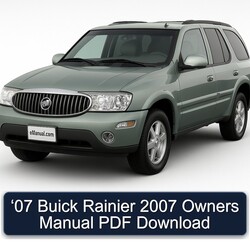 2007 Buick Rainier ‘07 Owners Owner's Manual PDF