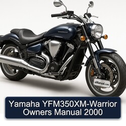 2000 Yamaha Warrior Yfm350xm- Owners Owner's Manual PDF