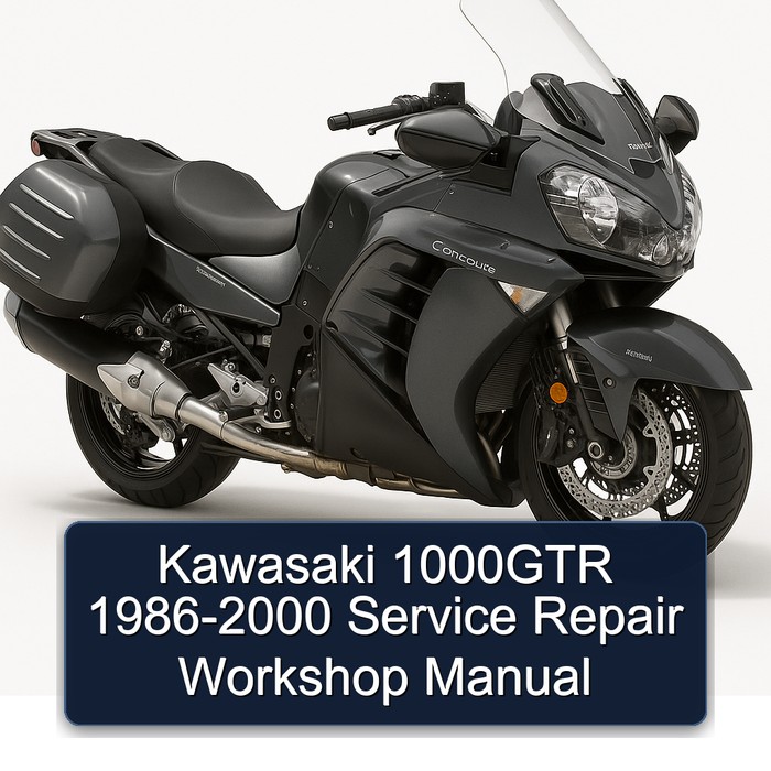 1986-2000 Kawasaki Concours Models 1000GTR Service Repair Workshop Manual PDF