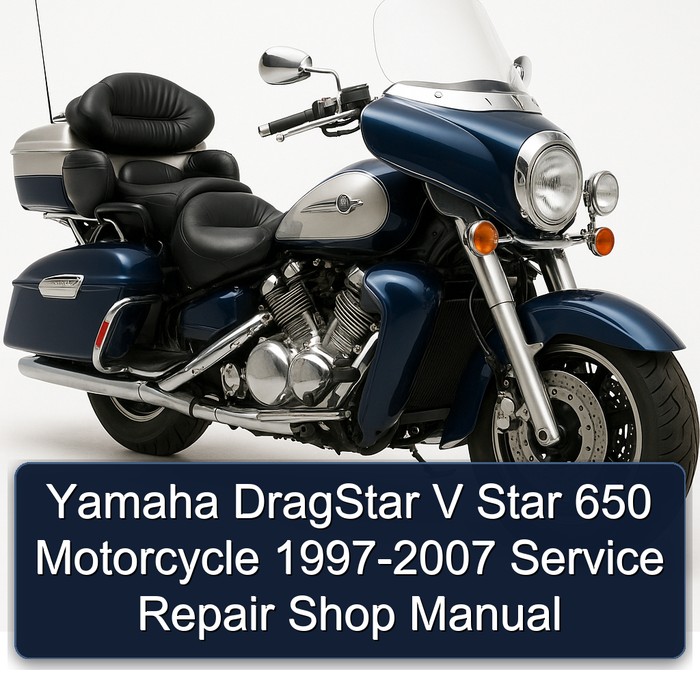 1997-2007 Yamaha Dragstar V Star 650 Motorcycle - Shop Service Repair Workshop Manual PDF