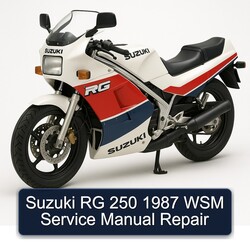 1987 Suzuki RG Series 250 WSM Service Repair Workshop Manual PDF