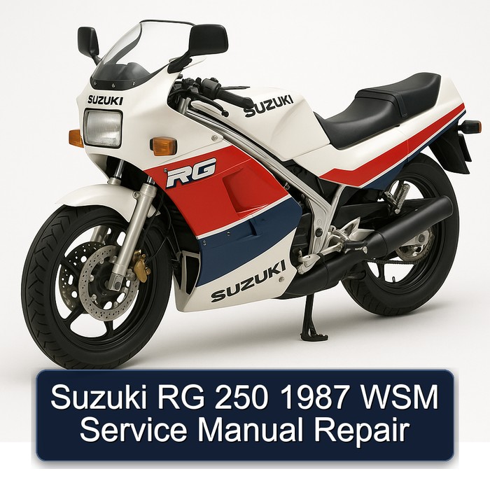 1987 Suzuki RG Series 250 WSM Service Repair Workshop Manual PDF