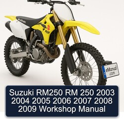 2003-2009 Suzuki RM Series RM250 250 Service Repair Workshop Manual PDF