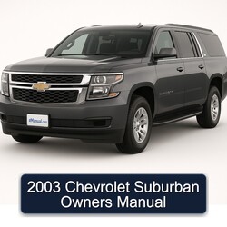 2003 Chevrolet Suburban Owners Owner's Manual PDF