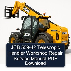 JCB 509-42 Telescopic Handler Service Repair Workshop Manual PDF