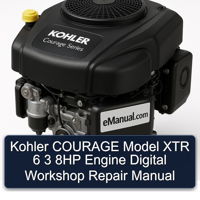 Kohler Courage Series Model XTR 6 3 8HP Engine Digital Service Repair Workshop Manual PDF