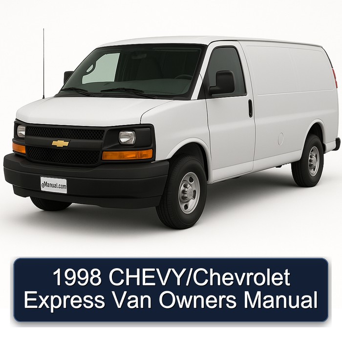 1998 Chevrolet Express Chevy/ Van Owners Owner's Manual PDF