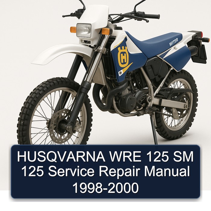 1998-2000 Husqvarna WRE Models 125 SM Service Repair Workshop Manual PDF