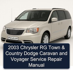 2003 Chrysler Caravan RG Town Country Dodge Voyager Service Repair Workshop Manual PDF