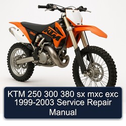 1999-2003 KTM 250 300 380 Sx Mxc Exc Service Repair Workshop Manual PDF