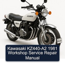 1981 Kawasaki KZ Series KZ440-A2 Service Repair Workshop Manual PDF