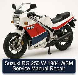 1984 Suzuki RG Series 250 W WSM Service Repair Workshop Manual PDF