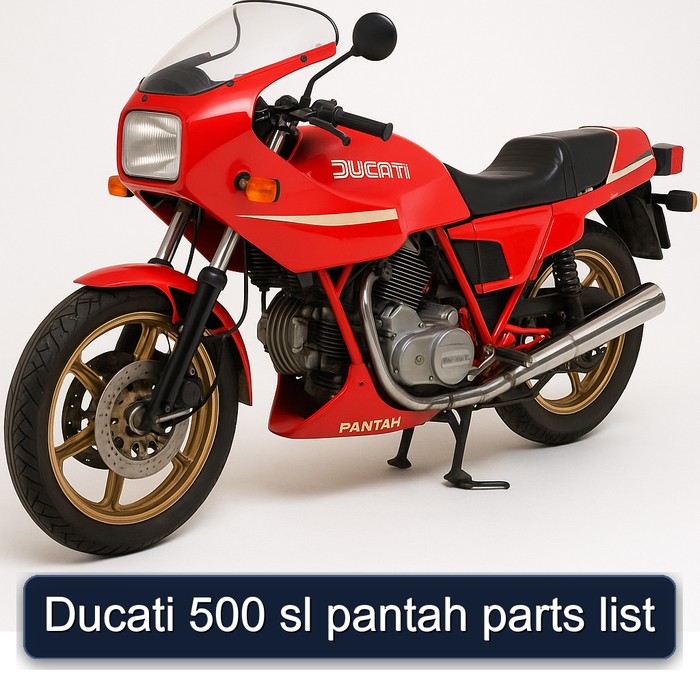 Ducati Pantah 500 SL Parts Catalog PDF