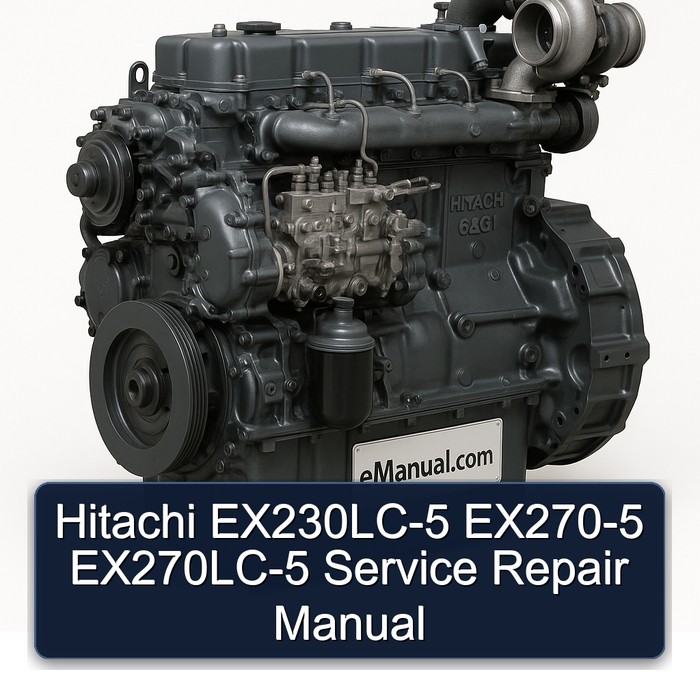 Hitachi 6bg1 Ex230lc-5 EX270-5 Ex270lc-5 Service Repair Workshop Manual PDF