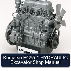 Komatsu PC95-1 Hydraulic Excavator Shop Service Repair Workshop Manual PDF