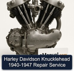 Harley Davidson Knucklehead 1940-1947 Service Repair Workshop Manual PDF