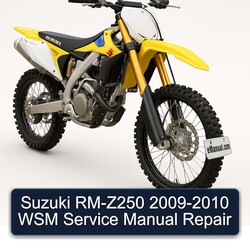 Suzuki RM-Z250 2009-2010 WSM Service Manual Repair 
