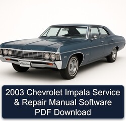 2003 Chevrolet Impala Software Service Repair Workshop Manual PDF