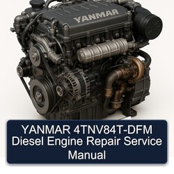 Yanmar 2 V Series 4tnv84t-dfm Diesel Engine Service Repair Workshop Manual PDF