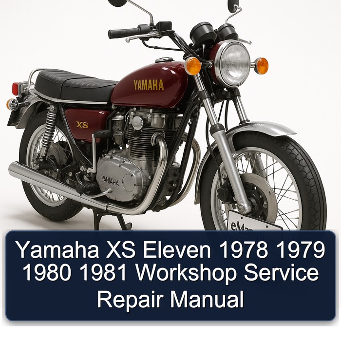 1978-1981 Yamaha XS Models Eleven Service Repair Workshop Manual PDF