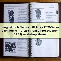 Jungheinrich Electric Lift Truck Etg-series: 230 (from 01.10) 235 240 Service Repair Workshop Manual PDF