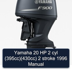 1996 Yamaha 20 HP 2 Cyl (395cc)(430cc) Stroke Service Repair Workshop Manual PDF