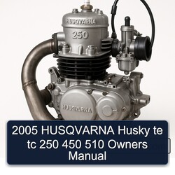 2005 Husqvarna 250 Husky Te Tc 450 510 Owners Owner's Manual PDF