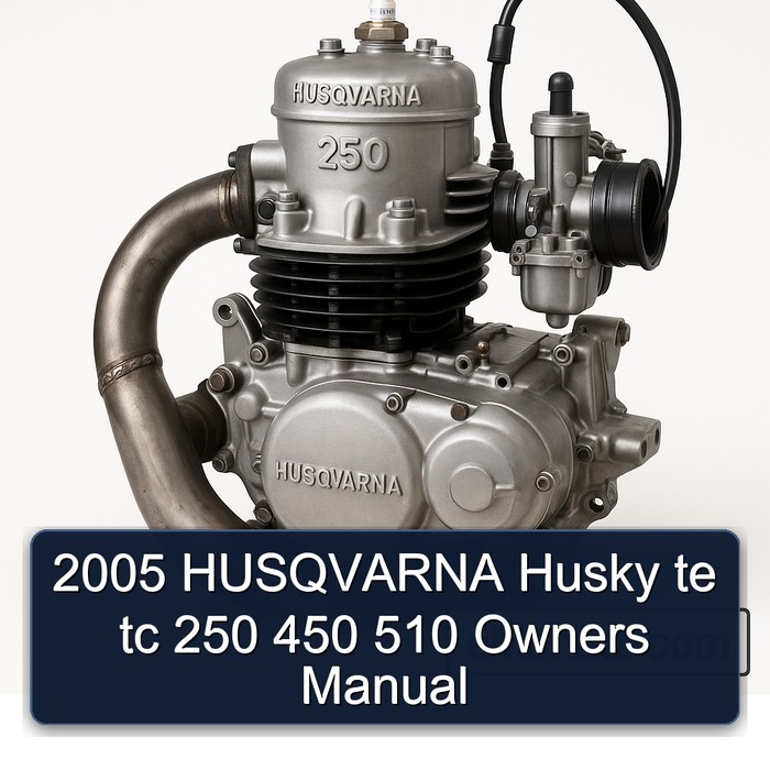 2005 Husqvarna 250 Husky Te Tc 450 510 Owners Owner's Manual PDF