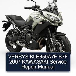2007 Kawasaki Versys Kle650a7f B7F Service Repair Workshop Manual PDF