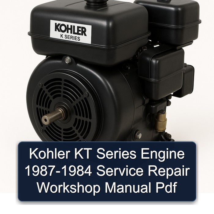 1984-1987 Kohler K Series KT Engine Service Repair Workshop Manual PDF