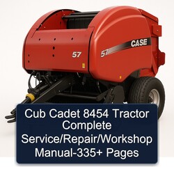 Cub Cadet 8454 Tractor 335 Pages Service Repair Workshop Manual PDF