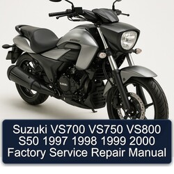 1997-2000 Suzuki Intruder VS700 VS750 VS800 S50 Service Repair Workshop Manual PDF