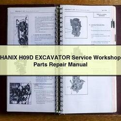 Hanix H09D Excavator Parts Service Repair Workshop Manual PDF