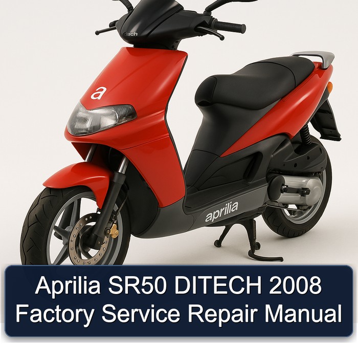 2008 Aprilia Ditech SR50 Service Repair Workshop Manual PDF