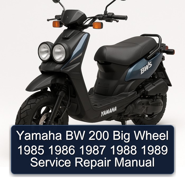 1985-1989 Yamaha BW Models 200 Big Wheel Service Repair Workshop Manual PDF