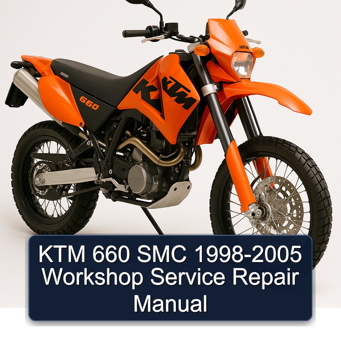 1998-2005 KTM 660 SMC Service Repair Workshop Manual PDF