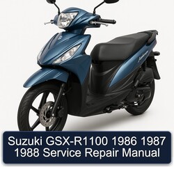 1986-1988 Suzuki GSX Series GSX-R1100 Service Repair Workshop Manual PDF
