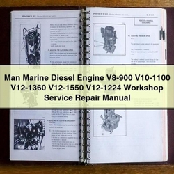 MAN Marine Diesel Engine V8-900 V10-1100 V12-1360 V12-1550 V12-1224 Service Repair Workshop Manual PDF