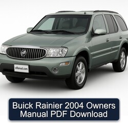 2004 Buick Rainier Owners Owner's Manual PDF