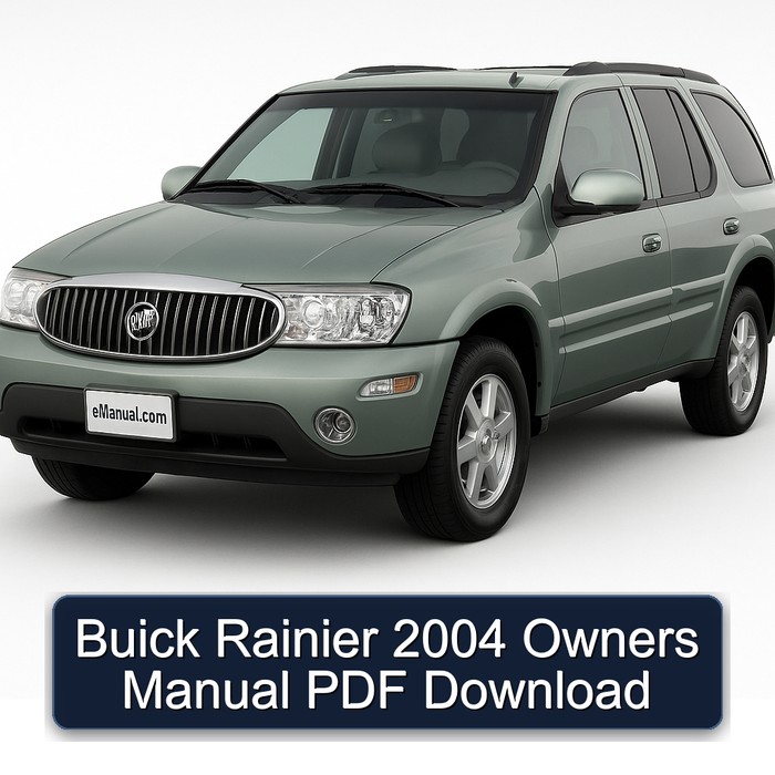 2004 Buick Rainier Owners Owner's Manual PDF