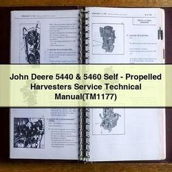 John Deere 5440 5460 Self-propelled Harvesters (TM1177) Service Repair Workshop Manual PDF