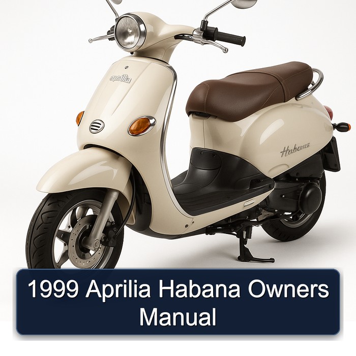 1999 Aprilia Habana Owners Owner's Manual PDF