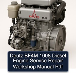 Deutz 1008 BF4M Diesel Engine Service Repair Workshop Manual PDF