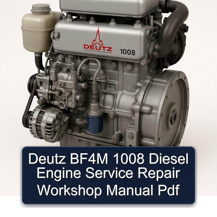 Deutz 1008 BF4M Diesel Engine Service Repair Workshop Manual PDF